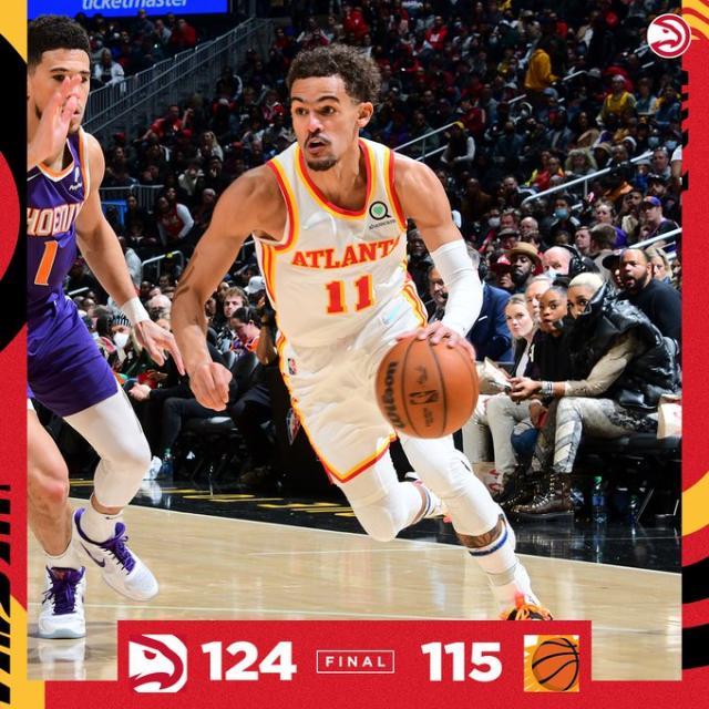 开云体育在线-特雷·扬终结太阳连胜 混乱东部老鹰已经回归战局